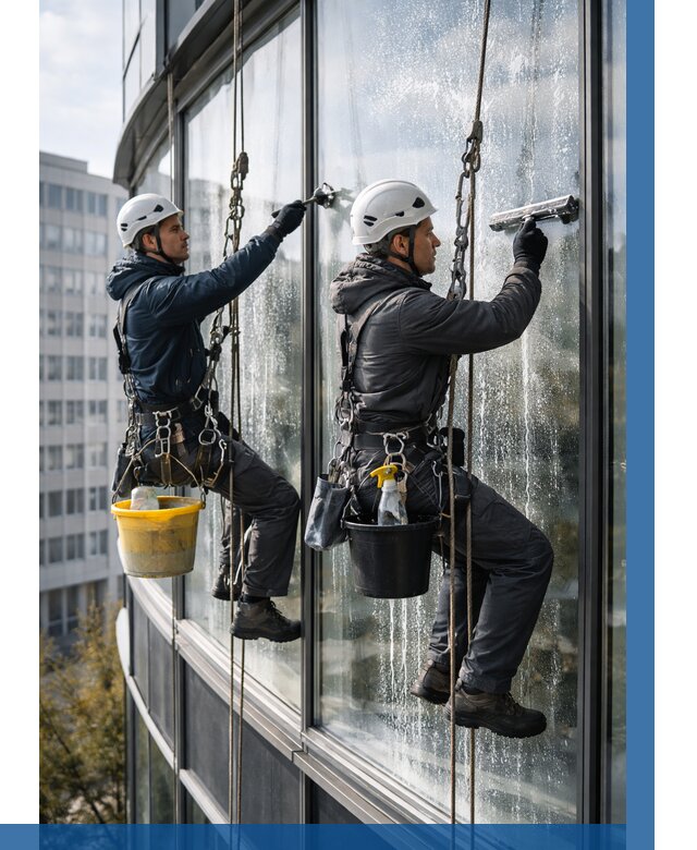 Мойка панорамных окон в Шелехове от 375 р. заказать у ВЫСОТНИК-Шлх