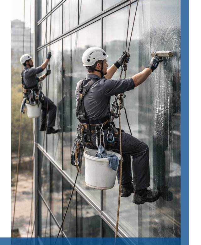 Мойка сплошного остекления в Шелехове, заказать от 321 р.| ВЫСОТНИК-Шлх