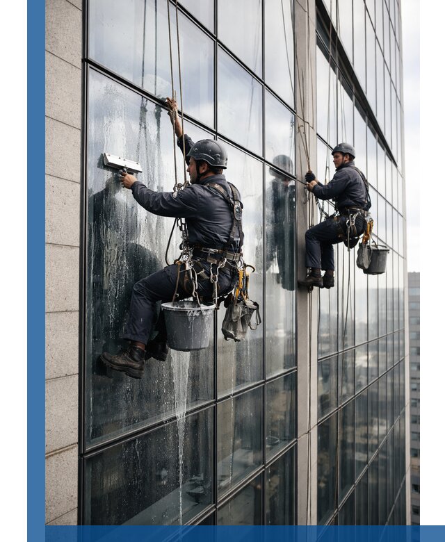 Профессиональная мойка стеклянных фасадов зданий в Шелехове