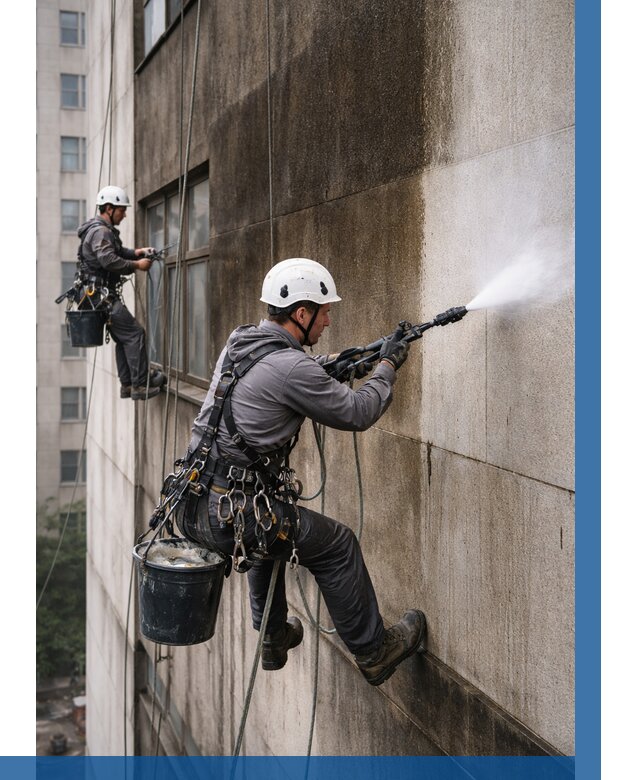 Очистка фасада от копоти в Шелехове от 268 р. | ВЫСОТНИК-Шлх