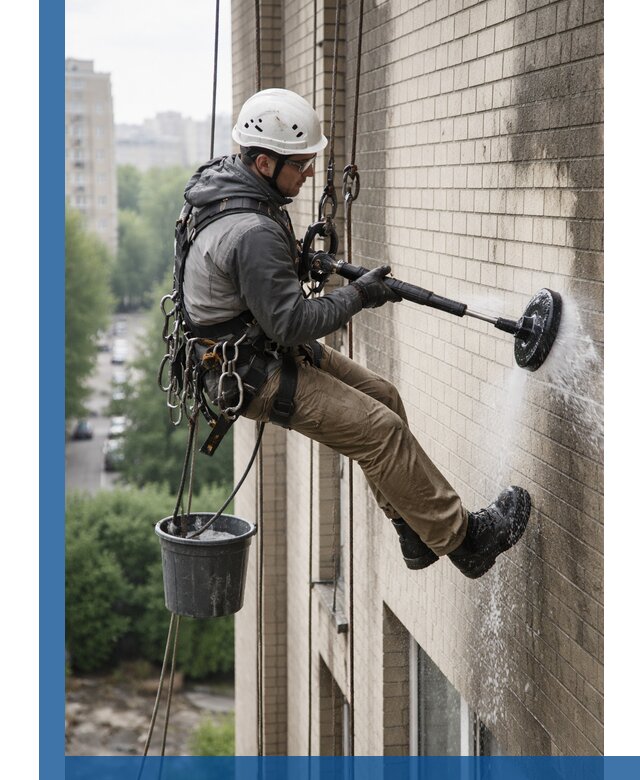 Очистка фасада от копоти в Шелехове профессионально и безопасно