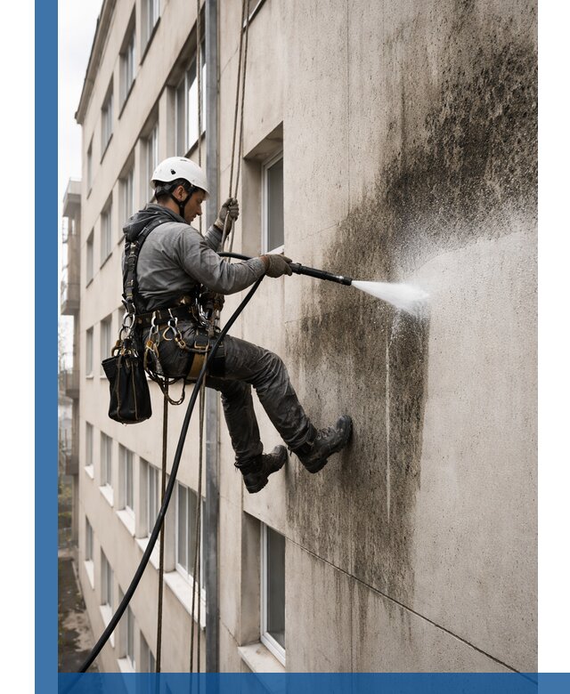 Профессиональная очистка фасадов от плесени в Шелехове