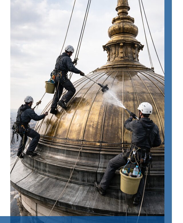 Мойка куполов и шпилей в Шелехове от 8572 р. - заказать | ВЫСОТНИК-Шлх