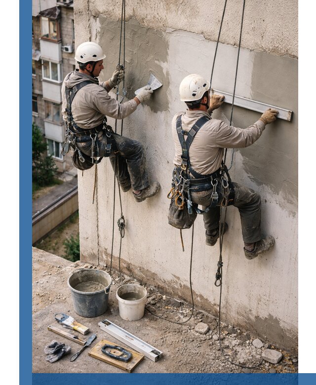 Комплексный ремонт штукатурного фасада с гарантией в Шелехове