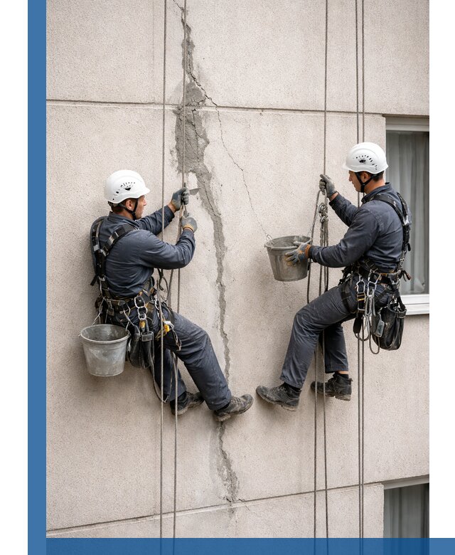 Заделка трещин на фасаде в Шелехове с гарантийным ремонтом