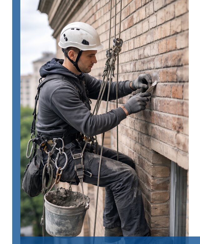 Качественный ремонт кирпичной кладки фасада в Шелехове с гарантией