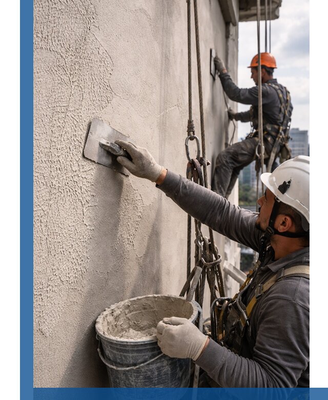 Декоративная штукатурка фасада с утеплением и защитой в Шелехове