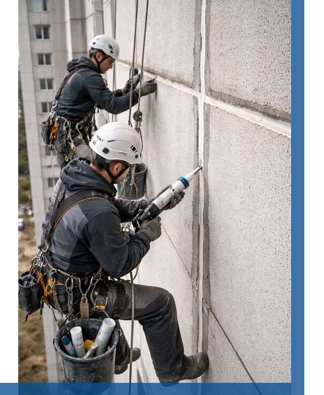 Герметизация межпанельных швов в Шелехове от 750 р. | ВЫСОТНИК-Шлх