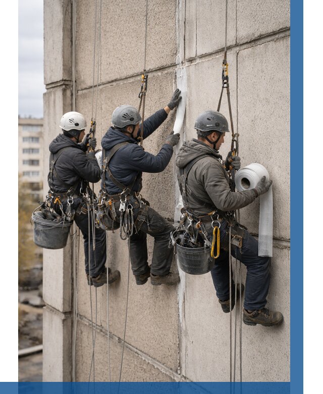 Ремонт межпанельных швов в Шелехове от 804 р. | ВЫСОТНИК-Шлх