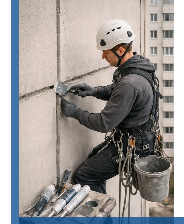 Ремонт межпанельных швов в Шелехове герметизация и восстановление