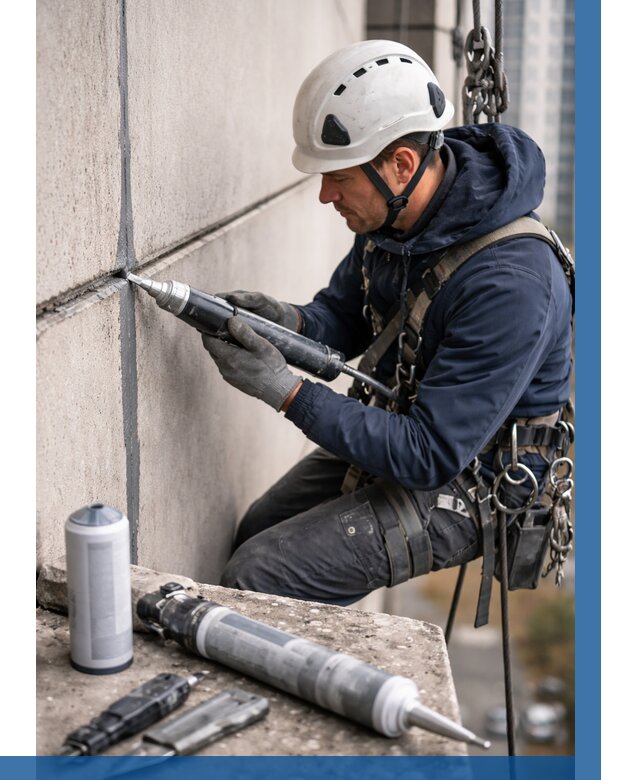 Вторичная герметизация швов в Шелехове от 482 р. | ВЫСОТНИК-Шлх