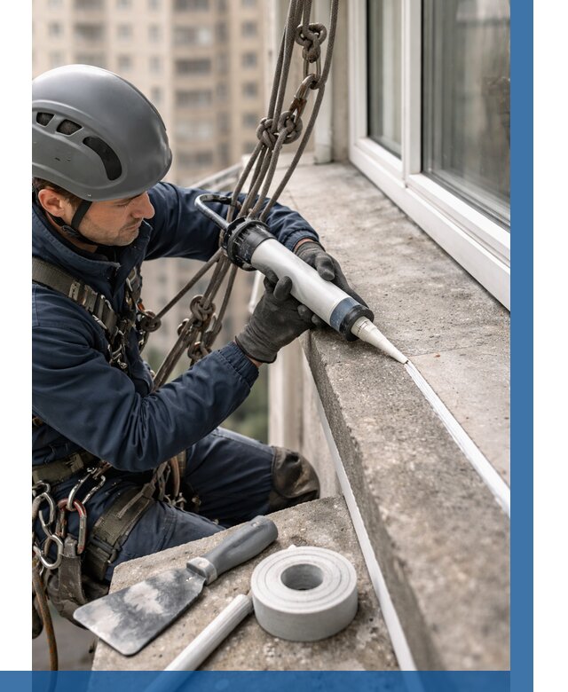 Герметизация балконного козырька в Шелехове от 4822 р. | ВЫСОТНИК-Шлх