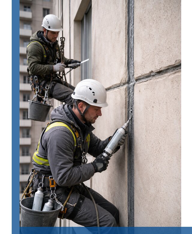 Герметизация деформационных швов фасада в Шелехове качественно