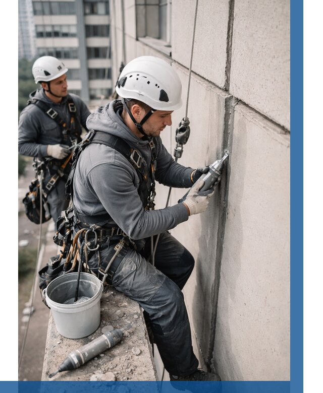 Ремонт деформационных швов здания в Шелехове от 1072 р. | ВЫСОТНИК-Шлх