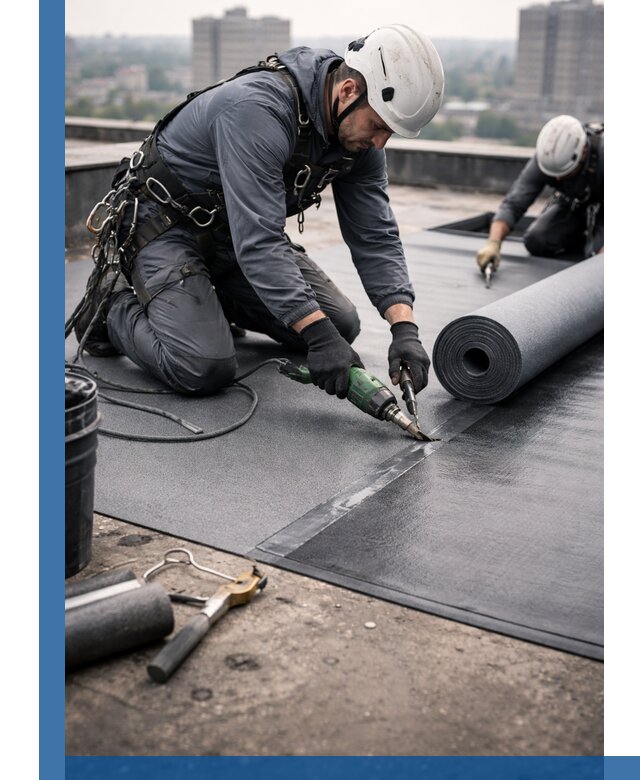 Ремонт мягкой кровли в Шелехове с выездом промальпинистов