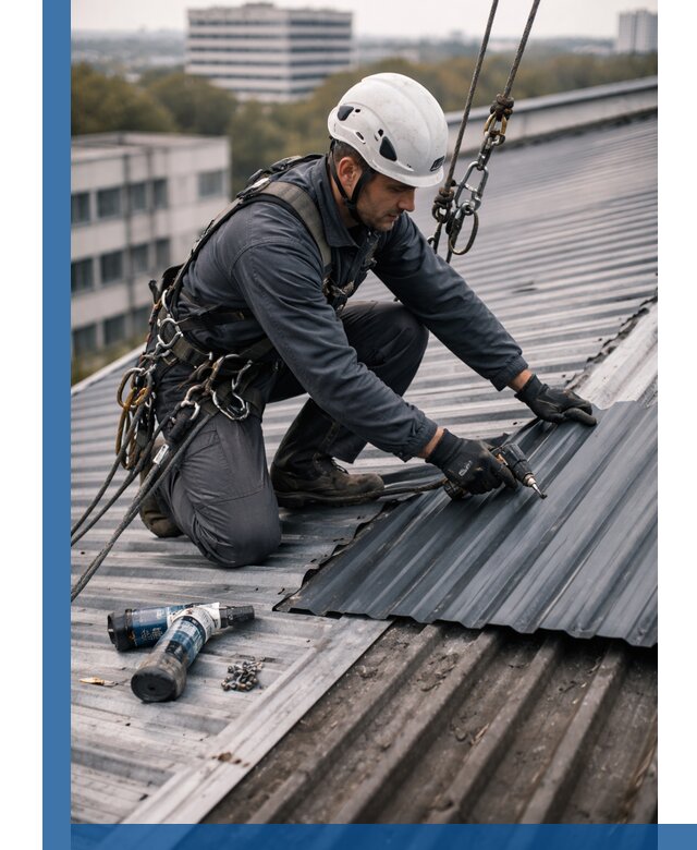 Ремонт профнастила на кровле в Шелехове, работы под ключ