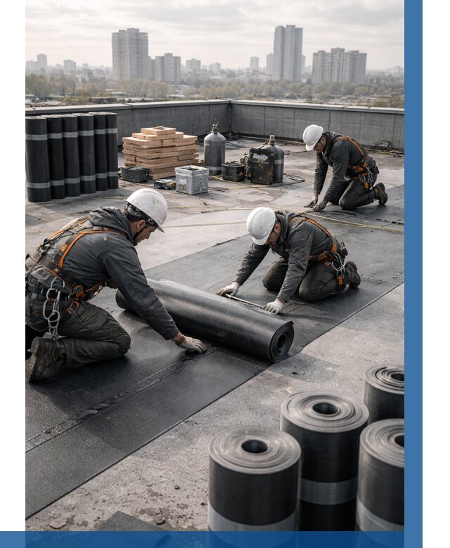 Монтаж мягкой кровли под ключ в Шелехове от 482 р. | ВЫСОТНИК-Шлх