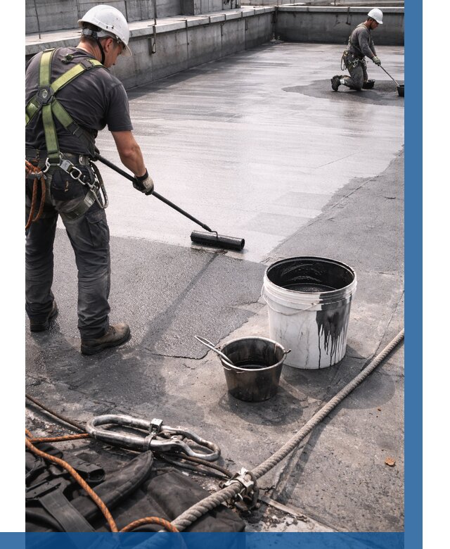 Гидроизоляция кровли жидкой резиной в Шелехове от 536 р. | ВЫСОТНИК-Шлх