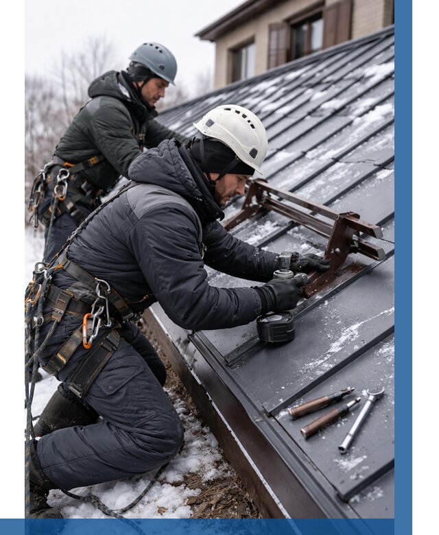 Монтаж снегозадержателей в Шелехове от 482 р. | ВЫСОТНИК-Шлх