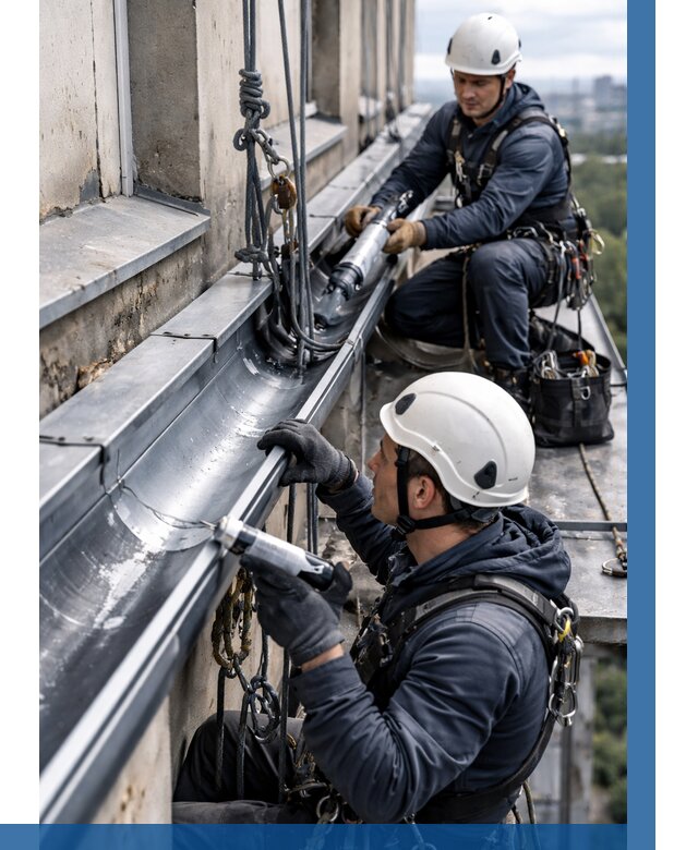 Ремонт водосточных желобов в Шелехове от 6965 р. | ВЫСОТНИК-Шлх