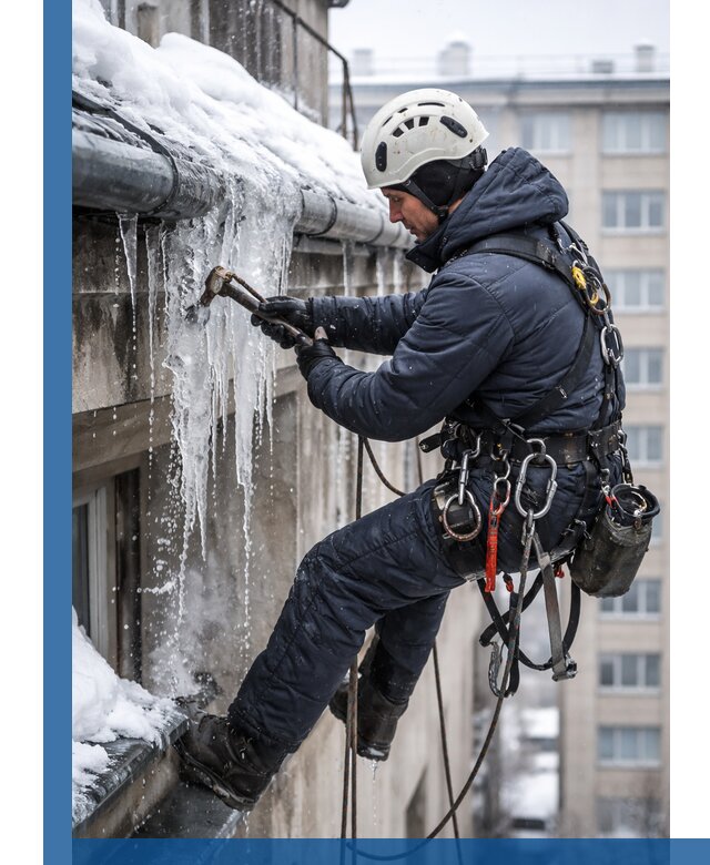 Удаление наледи и чистка водостоков в Шелехове оперативно и безопасно