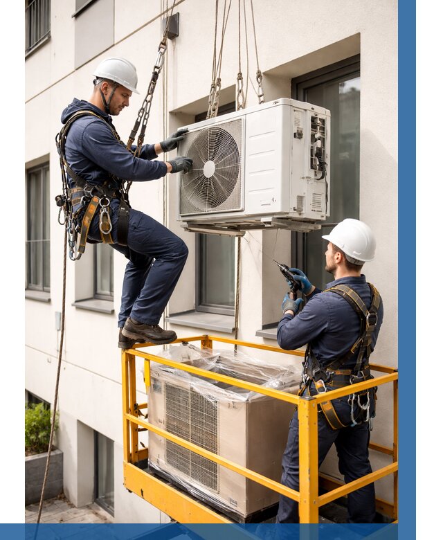 Демонтаж внешнего блока кондиционера в Шелехове от 3750 р. | ВЫСОТНИК-Шлх