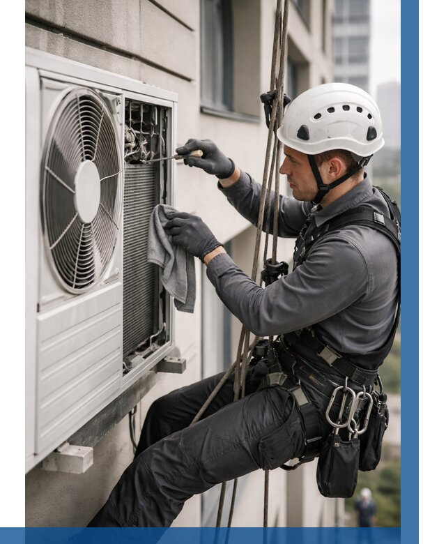 Обслуживание внешнего блока кондиционера в Шелехове от 2893 р.ВЫСОТНИК-Шлх