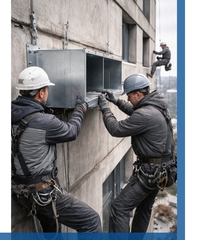 Монтаж вентиляционных коробов в Шелехове от 3215 р. | ВЫСОТНИК-Шлх