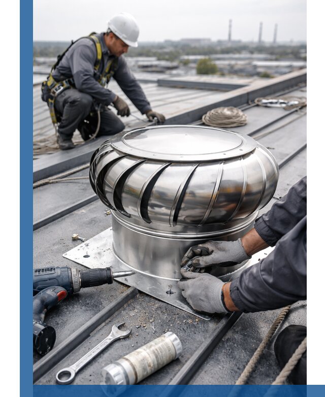 Установка дефлекторов на кровле в Шелехове профессионально