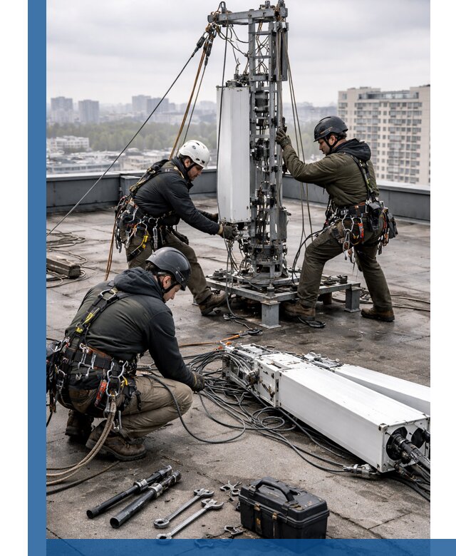 Демонтаж антенн на крыше зданий в Шелехове с гарантией