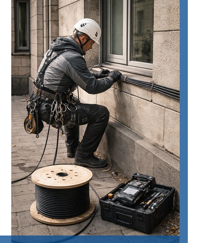 Прокладка оптоволоконного кабеля в Шелехове от 857 р. | ВЫСОТНИК-Шлх