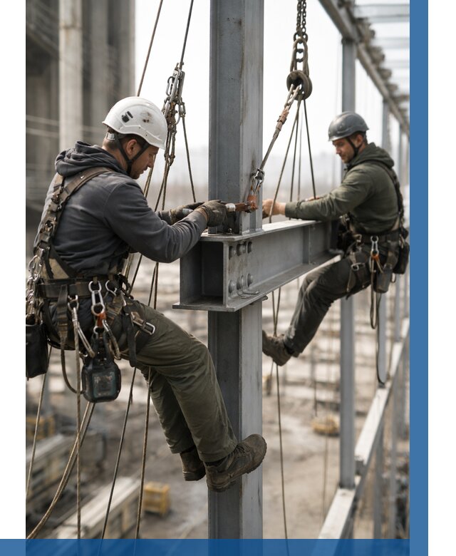 Монтаж металлоконструкций на высоте в Шелехове от 3750 р. | ВЫСОТНИК-Шлх