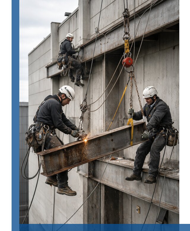 Демонтаж металлоконструкций на высоте в Шелехове под ключ