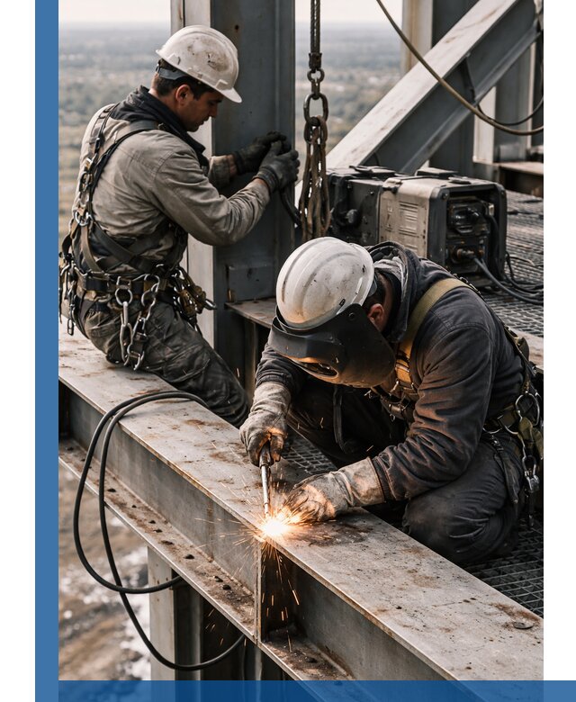 Высотные сварочные работы в Шелехове для промышленных объектов