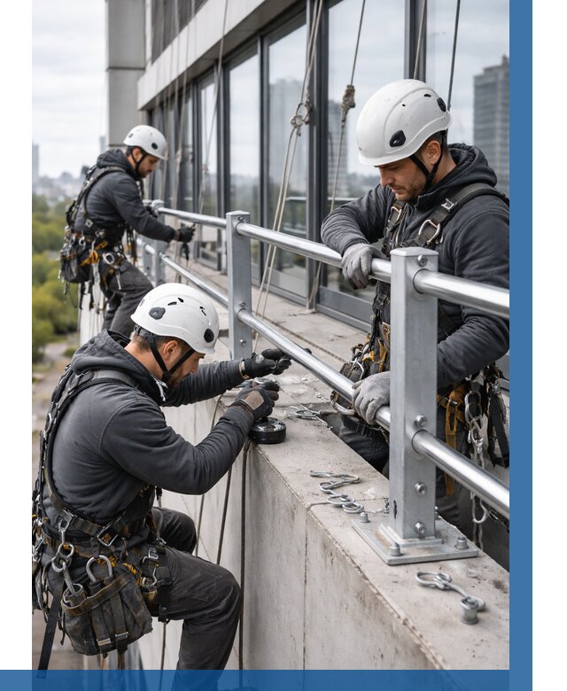 Монтаж ограждений на высоте в Шелехове, от 1286 р. | ВЫСОТНИК-Шлх