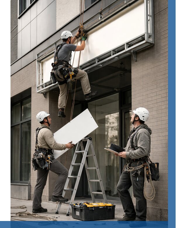 Монтаж светового короба в Шелехове от 6965 р. | ВЫСОТНИК-Шлх