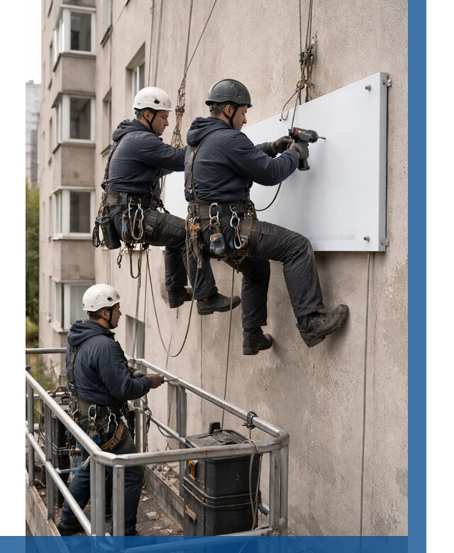 Монтаж табличек и указателей в Шелехове от 3750 р. | ВЫСОТНИК-Шлх