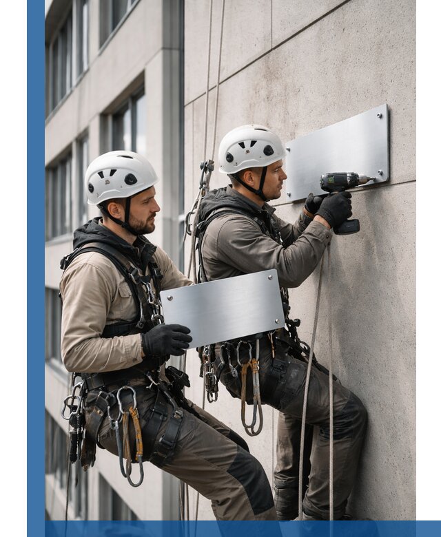 Монтаж табличек и указателей в Шелехове для зданий и сооружений