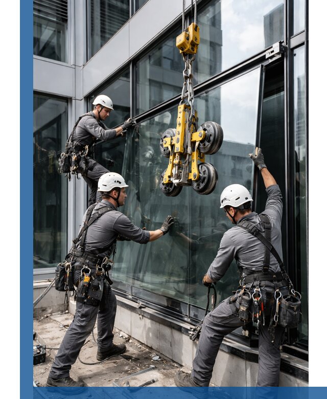 Структурное остекление фасадов в Шелехове монтаж и обслуживание