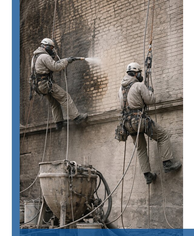 Пескоструйная очистка фасадов в Шелехове профессионально