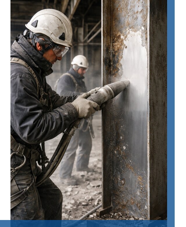 Удаление старой краски с металла в Шелехове от 482 р. | ВЫСОТНИК-Шлх