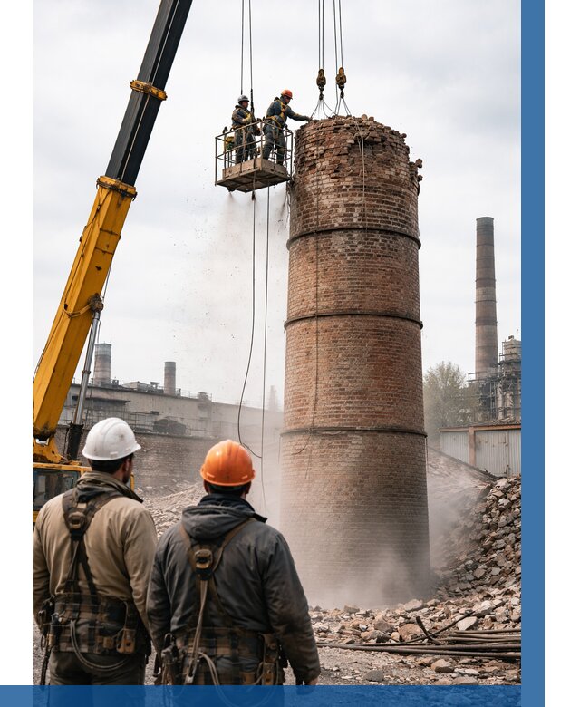 Демонтаж дымовой трубы в Шелехове от 96435 р. | ВЫСОТНИК-Шлх, смета