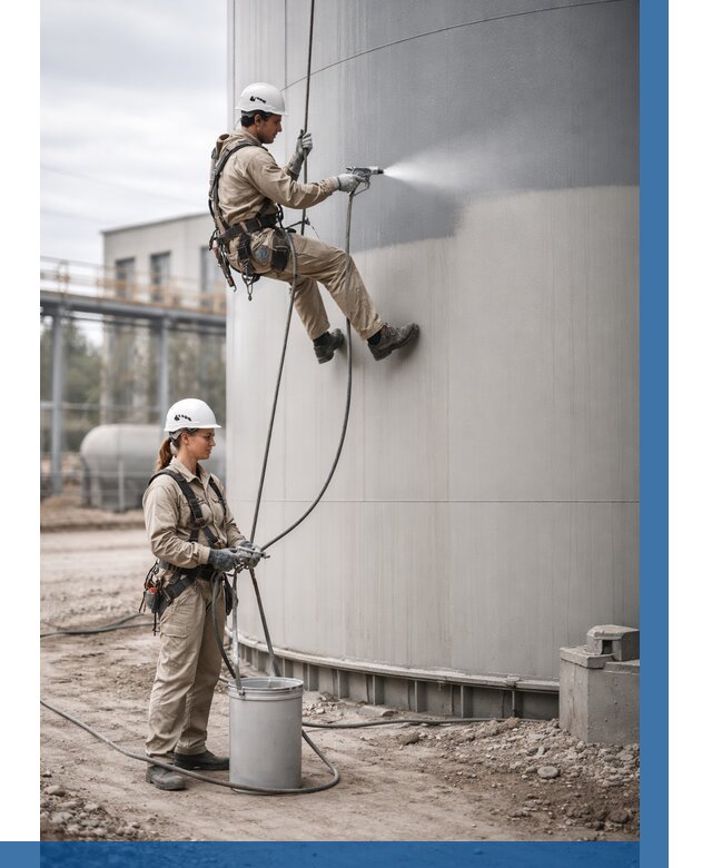 Покраска резервуаров в Шелехове от 1286 р. | ВЫСОТНИК-Шлх — заказать