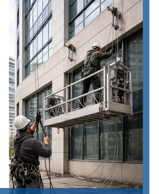 Монтаж и подъем фасадной люльки в Шелехове от 12858 р. | ВЫСОТНИК-Шлх