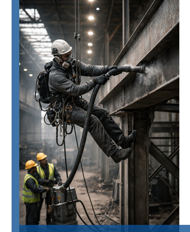 Обеспыливание конструкций в цехах промышленного производства в Шелехове