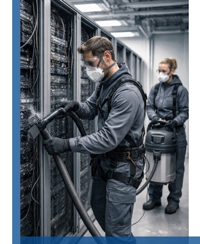 Обеспыливание серверной комнаты в Шелехове, профессиональная очистка