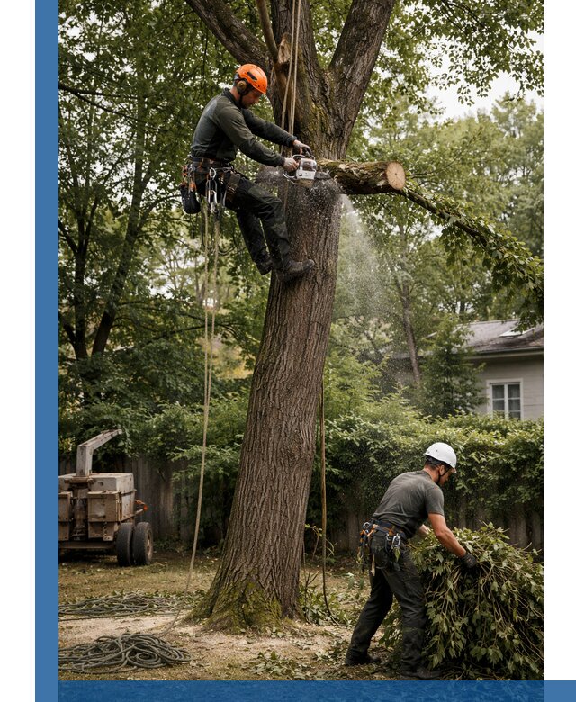 Кронирование деревьев в Шелехове, безопасная высотная обрезка