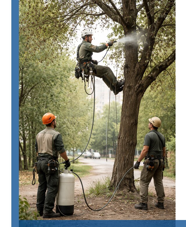 Обработка деревьев от вредителей в Шелехове профессиональная защита