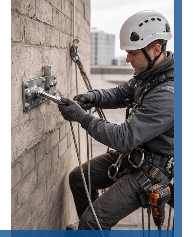 Установка анкерных точек в Шелехове от 3750 р. | ВЫСОТНИК-Шлх