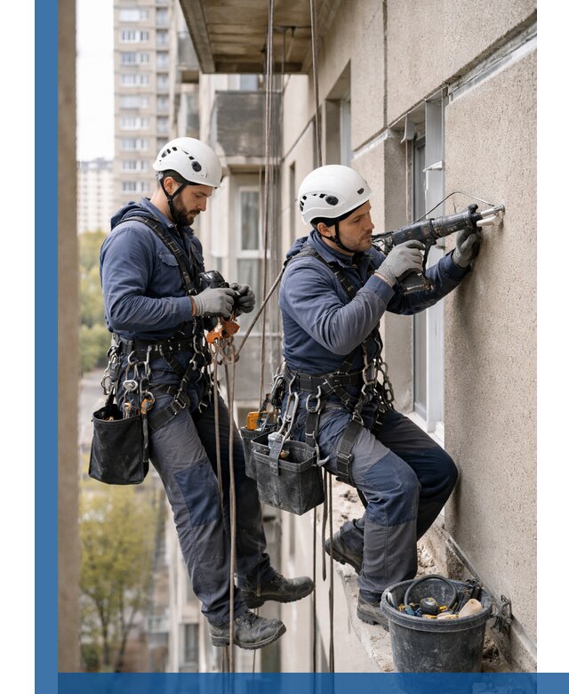 Промышленные альпинисты высотные работы и монтаж в Шелехове